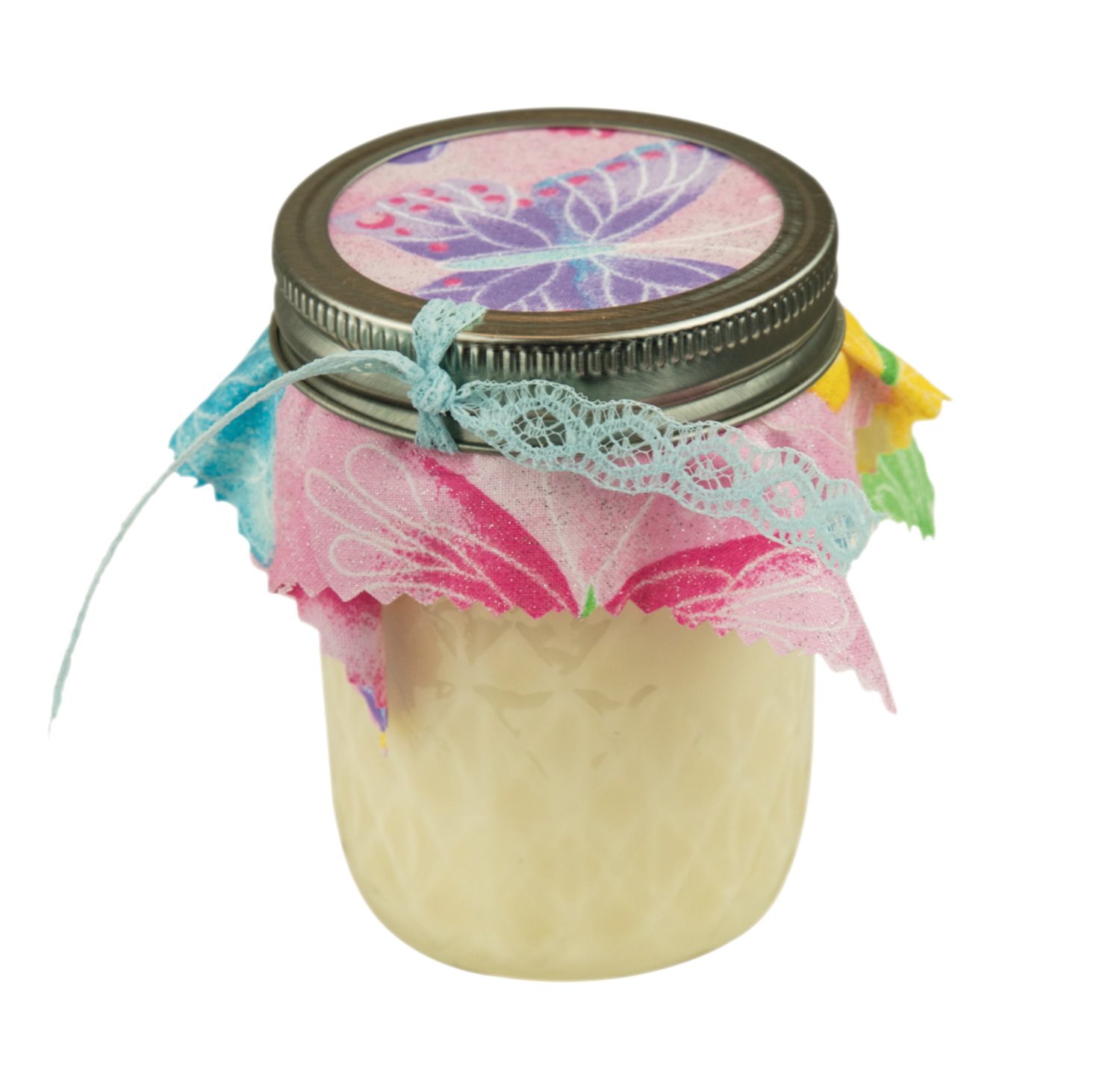 Naturally Lou Candles: Soy candles made with phthalate-free fragrance and decorated with vintage materials. 8 oz, $10. Find at the Providence Flea.